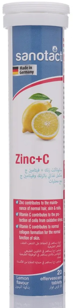 Sanotact Zinc + C 20 Effervescent Tablets